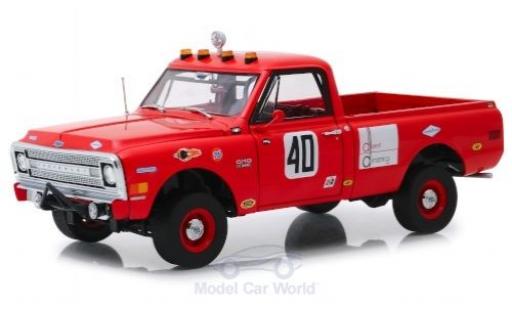Diecast model cars Chevrolet C-10 Pickup Baja 1000 Truck red 1969 1/18 Highway 61