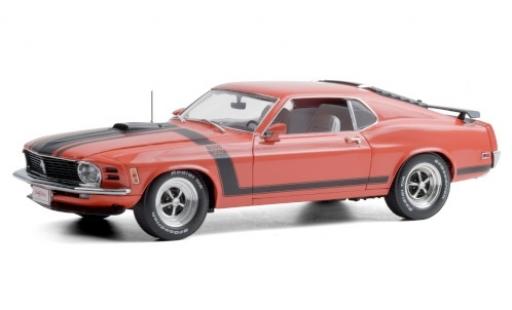Diecast model cars Ford Mustang Boss 302 red/matt-black 1970 1/18 Highway 61