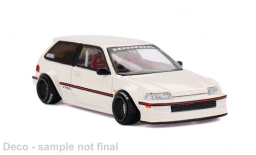 Diecast model cars Honda Civic Base (EF) Kaido Street V1 beige 1987 1/64 Mini GT