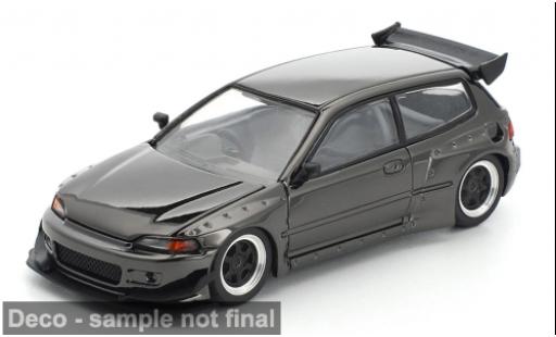 Diecast model cars Honda Civic Base EG6 anthracite 1/64 Pop Race