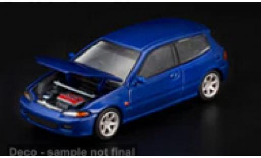Diecast model cars Honda Civic Base (EG6) blue 1/64 Pop Race