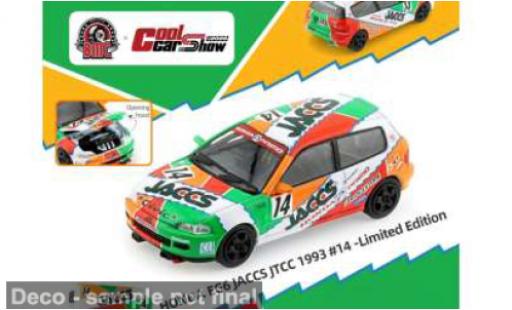 Diecast model cars Honda Civic Base (EG6) JTCC Mooncraft JACCS #14 N.Hattori/K.Kaneishi 1/64 BM Creations