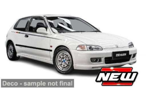 Diecast model cars Honda Civic Base EG6 VTEC white 1993 1/24 Maisto