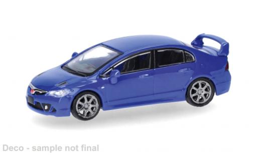 Diecast model cars Honda Civic Base FD2 blue 1/87 Micro City 87