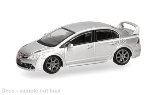 Diecast model cars Honda Civic Base FD2 silver 1/87 Micro City 87