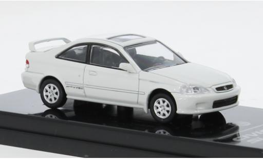 Diecast model cars Honda Civic Si white 1/64 Para64
