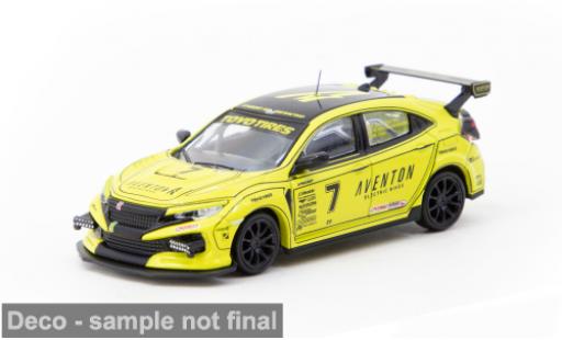Diecast model cars Honda Civic Type R (FK8) WERC 2022 #7 D.Wu/T.Ottis 1/64 Tarmac Works