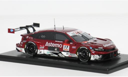 Diecast model cars Honda Civic Type R -GT GT500 Super GT 2025 #17 K.Tsukakoshi/S.Koide 1/43 Spark