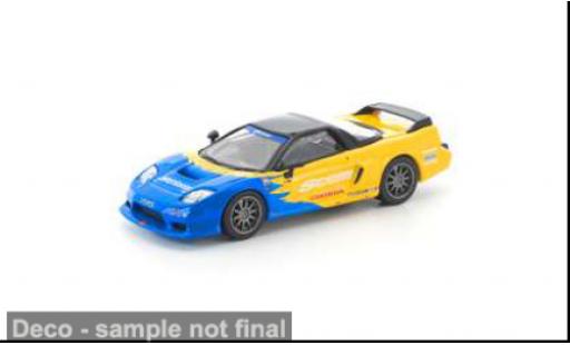 Diecast model cars Honda NSX NSX-R -R Spoon yellow/blue 1/64 Pop Race