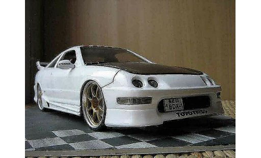 Honda Integra Type R 1/18 Hot Wheels jdm white diecast model cars