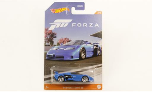 Diecast model cars Bugatti EB110 Super Sport EB 110 SS blue Forza 1994 1/64 Hot Wheels
