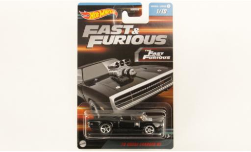 Diecast model cars Dodge Charger R/T black rapide & Furious 1970 1/64 Hot Wheels