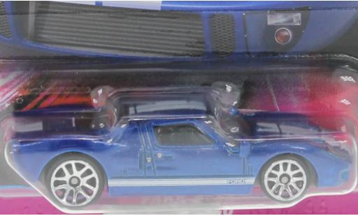 Diecast model cars Ford GT40 Mk I metallise blue/white rapide & Furious 1/64 Hot Wheels