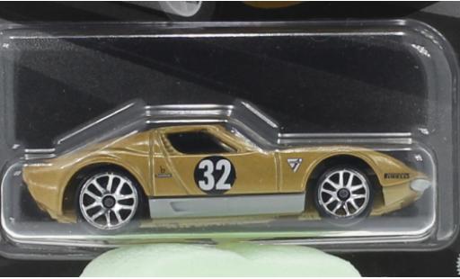 Diecast model cars Lamborghini Miura SV gold 1971 1/64 Hot Wheels