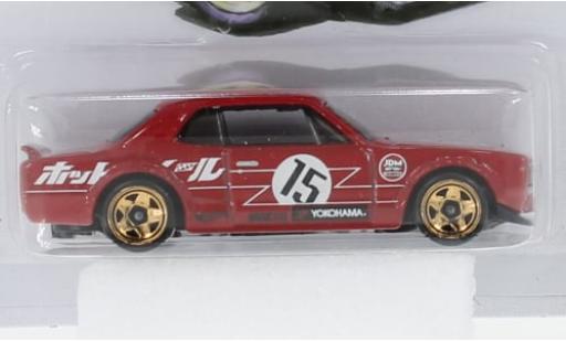 Diecast model cars Nissan Skyline 2000 HT GT-X red 1/64 Hot Wheels