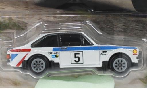 Diecast model cars Ford Escort RS 1800 Mk II white 1978 1/64 Hot Wheels Premium