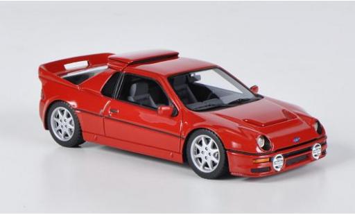 Diecast model cars Ford RS 200 Route red 1/43 HPI MIrage