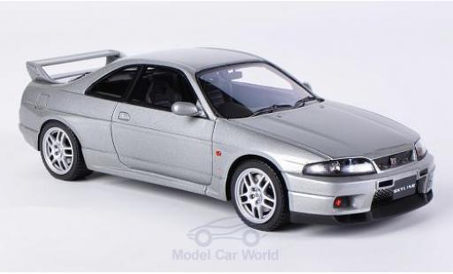 Diecast model cars Nissan Skyline R33 GT-R V-Spec () metallic grey RHD 1/43 HPI MIrage