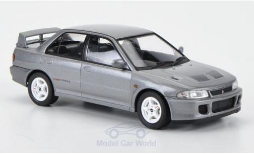 Diecast model cars Mitsubishi Lancer Evolution II GSR metallic grey RHD 1994 1/43 HPI