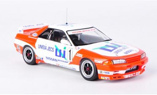Diecast model cars Nissan Skyline R32 GT-R () No.1 Unisia Jecs JTC Mine 1993 M.Hasemi/H.Fukuyama 1/43 HPI