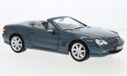 Diecast model cars Mercedes SL Base 500 (R230) metallise blue 2001 1/18 SpecialC