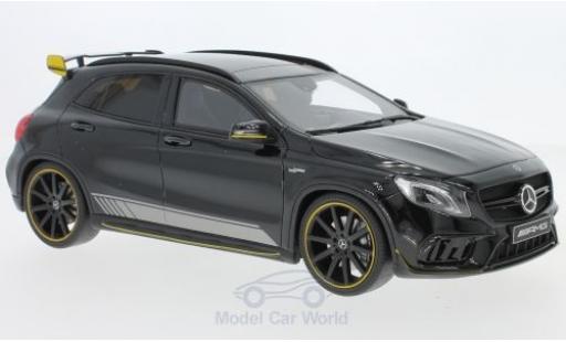 Diecast model cars Mercedes Classe GLA AMG GLA 45 Yellow Night Edition black 1/18 GT Spirit