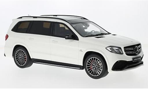 Diecast model cars Mercedes Classe S AMG GLS 63 (X 166) white/black 50 Years sans Vitrine 1/18 GT Spirit