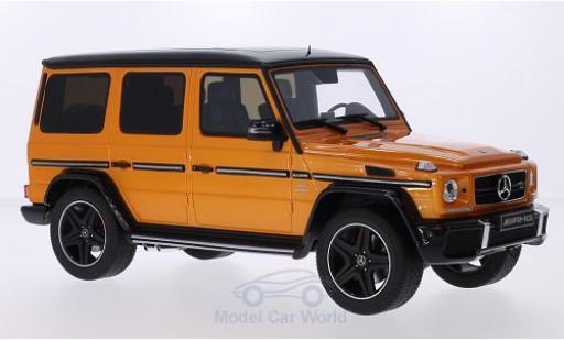 Diecast model cars Mercedes C AMG G63 Crazy Color Edition metallic orange/black 1/18 GT Spirit