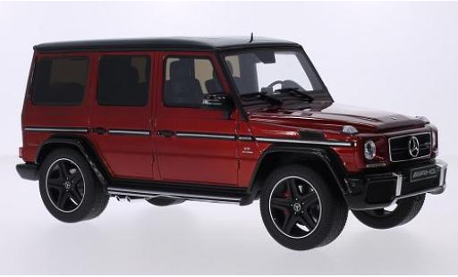 Diecast model cars Mercedes C AMG G63 Crazy Color Edition metallic red/black 1/18 GT Spirit