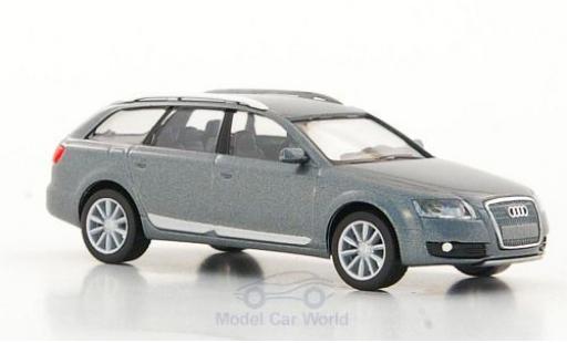 Diecast model cars Audi A6 allroad quattro metallic grey 2006 1/87 Herpa