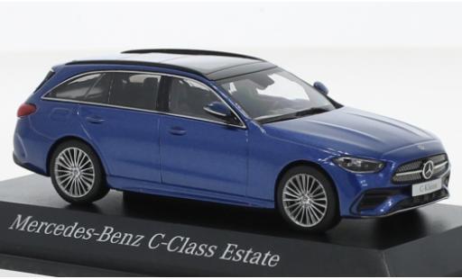 Diecast model cars Mercedes Classe C T-Modell (S206) metallise blue 1/43 Herpa