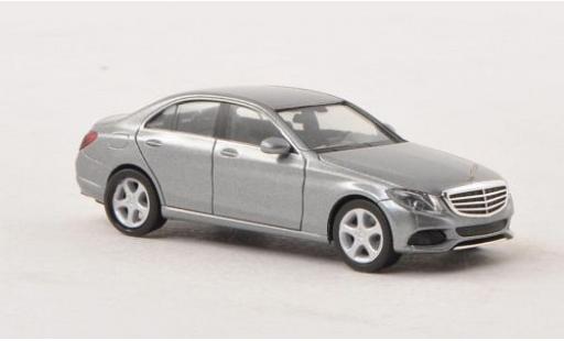 Diecast model cars Mercedes Classe C Base (W205) metallic grey 2014 1/87 Herpa
