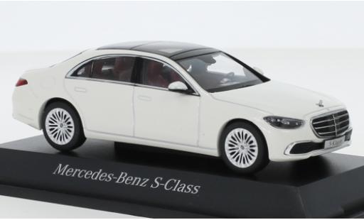 Diecast model cars Mercedes Classe S Base (V223) metallic white 2020 1/43 Herpa