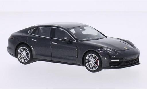 Diecast model cars Porsche Panamera Turbo metallic anthracite 2016 1/43 Herpa