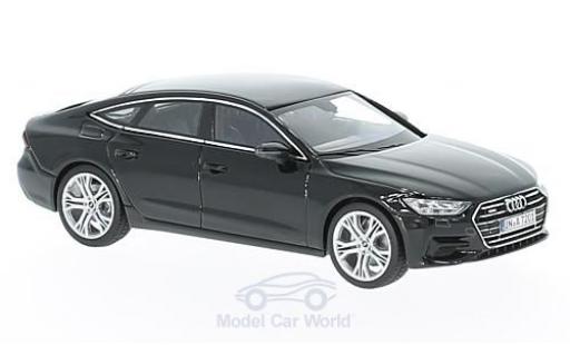 Diecast model cars Audi A7 sportback black 2018 1/43 iScale