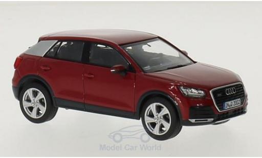 Diecast model cars Audi Q2 suv red 1/43 iScale