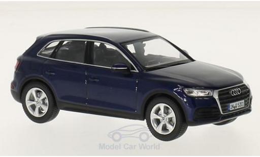 Diecast model cars Audi Q5 suv blue 2016 1/43 iScale
