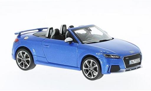 Diecast model cars Audi TT rs roadster metallic blue 2017 1/43 iScale