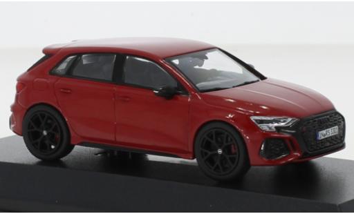 Diecast model cars Audi RS3 sportback red 2022 1/43 iScale