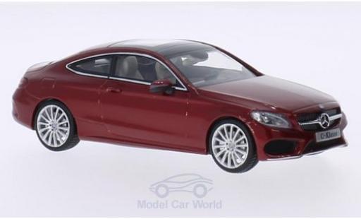 Diecast model cars Mercedes Classe C Coupe metallic red 1/43 iScale