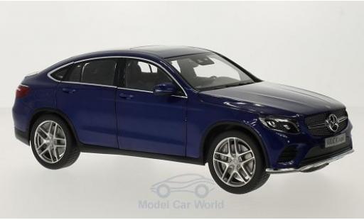 Diecast model cars Mercedes GLC Coupe (C253) metallic blue 1/18 iScale