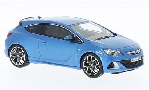 Diecast model cars Opel Astra OPC J metallic blue 2012 1/43 iScale