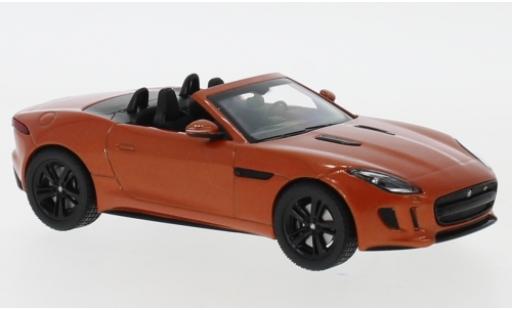 Diecast model cars Jaguar F-Type V8 S metallic orange 1/43 IXO