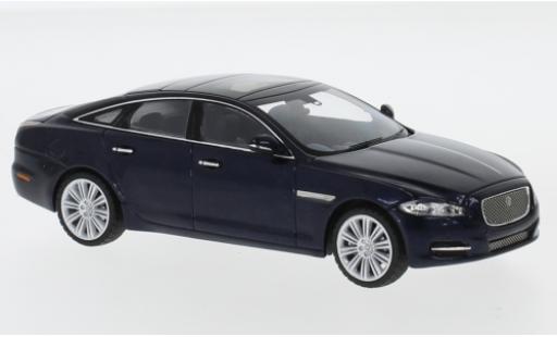 Diecast model cars Jaguar XJ X351 () metallic blue RHD 2009 1/43 IXO