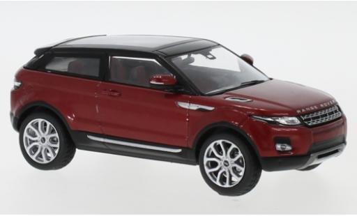 Diecast model cars Land Rover Range Rover Coupe Evoque metallic red/black 2011 3-portes 1/43 IXO