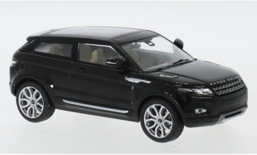 Diecast model cars Land Rover Range Rover Coupe Evoque metallic black 2011 3-portes 1/43 IXO