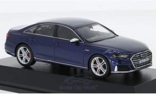 Diecast model cars Audi S8 berline metallic blue 2019 1/43 Jadi