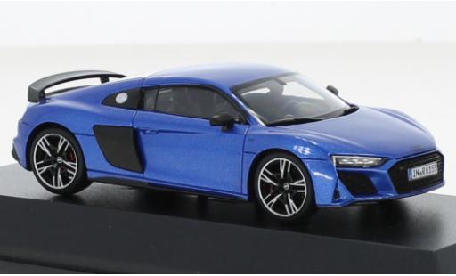 Diecast model cars Audi R8 coupe metallise blue 2019 1/43 Jadi