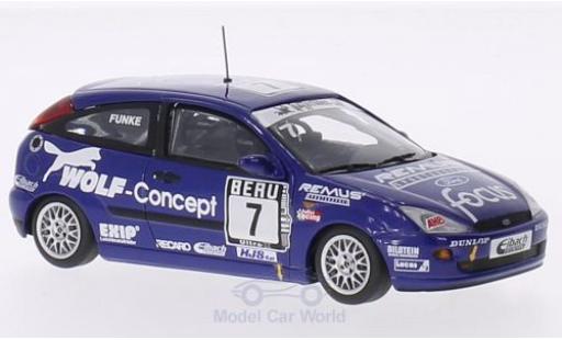 Diecast model cars Ford Focus RS WRC DTC No.7 Wolf-Concept DTC M.Funke 1/43 Minichamps