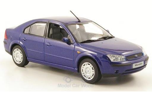 Diecast model cars Ford Mondeo Stufenheck MKIII metallic blue 1/43 Minichamps